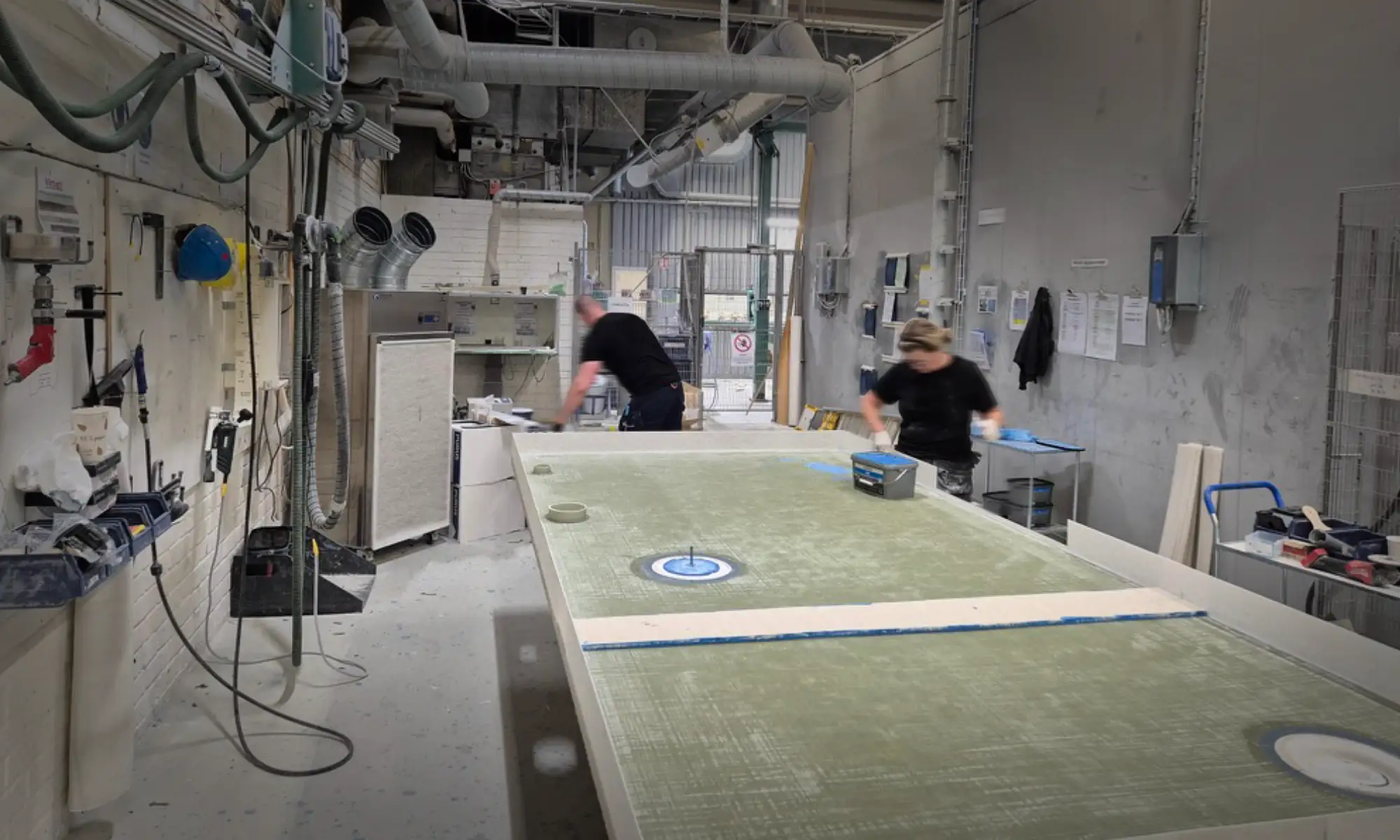 QleanAir air cleaners at prefab facility